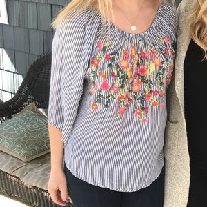 Blue Rain shirt size small from Francesca’s